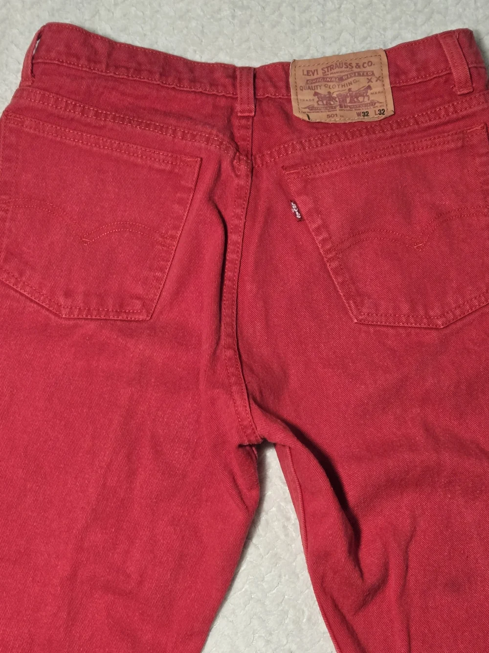 Levi's Men's Red Straight Jeans
